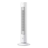 Philips Oscillating Tower Fan 5000 Series, 105cm Slim Design, Remote control, Timer, 3 Speeds, 3 Modes, 40W, Powerful Yet Quiet Airflow, Suitable For Aromatherapy, White (CX5535/00)