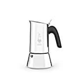 Bialetti Stainless Steel New Venus Coffee Maker, 6 Cups Capacity, Silver