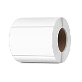 YIKIADA Direct Thermal Labels 2 X 3 Inches White Rectangle Thermal Sticker Paper Self- Adhesive Waterproof Shipping Labels for Busineses & Warehouses 500 PCS per Roll