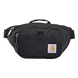 Carhartt Adjustable Waist, Durable, Water Resistant Hip Pack, Black, One Size, Adjustable Waist Pack, Durable, Water Resistant Hip Pack