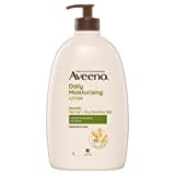 Aveeno Daily Moisturising Non-Greasy Fragrance Free Body Lotion 48-Hour Hydration Soothe Normal Dry Sensitive Skin 1L