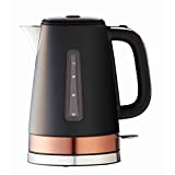 Russell Hobbs Brooklyn Kettle, RHK92COP, 1.7L, Quiet Boil Technology, Blue Light Illumination, Swivel Base, Removable Anti-Scale Filter, Copper