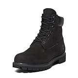 Timberland Men's 6-Inch Premium Waterproof Boot, Black Nubuck, US 10