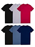 Fruit of the Loom Men's Stay Tucked Crew T-shirt Underwear, Classic Fit - Assorted Colors 6 Pack, Large UK