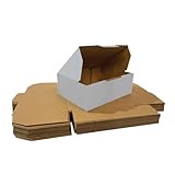 OZPACK Mailing Box 220 x 160 x 77mm - Durable Cardboard Shipping Boxes for Small Packet Shipping, Australia Post Approved, Made With Strong Hardy Material for Safe Packing (Pack of 100pcs)