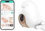 CuboAi Plus Smart Baby Monitor: Sleep Safety Alerts for Covered Face, Danger Zone & Sleep Analytics - 1080p HD Night Vision Camera, 2-Way Audio, Cry & Temperature Detection (Incl. 3 Stand Options)