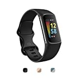 Fitbit Charge 5 + Fitbit Premium Advanced Health and Fitness Tracker with EDA and Stress Management Tools, Temperature Tracking and Heart Health Insights - Black/Graphite Stainless Steel