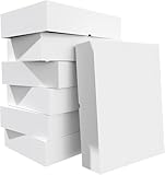 12 Packs Extra Large Gift Boxes with Lids for Presents, 17x11x4 Inch White Clothing Boxes for Wrapping Gifts, Blanket, Robes, Shirts, Sweater, XL Cardboard White Boxes Bulk for Christmas, Birthday -