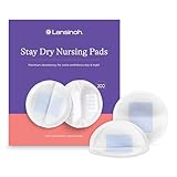 Lansinoh Stay Dry Disposable Nursing Pads, 200 Count (2 Packs of 100), Superior Absorbency, Ultra Soft Leak Protection for Breastfeeding, Non-Toxic Milk Pads, Nursing Essentials