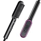 TYMO Hair Straightener Brush, Hair Iron with Built-in Comb, Fast Heating, 5 Temp Settings, Anti-Scald, Professional Salon at Home, Hair Straightener That Reduces Styling Time, AU plug Black