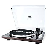 mbeat MB-PT-18K Bluetooth Turntable with Removable dust Cover, MMC Stylus, USB Recording, Tonearm Counterweight and Anti-Skating, Built-in Preamplifier