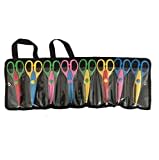 EXERZ Craft Scissors 8pcs, Edge Scissors with a Carrying Bag - 8 Patterns Zig Zag - Paper Art