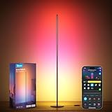 Govee RGBIC Floor Lamp, LED Corner Lamp Works with Alexa, Smart Modern Floor Lamp with Music Sync and 16 Million DIY Colors, Ambiance Color Changing Standing Lamp for Bedroom Living Room Gaming Room