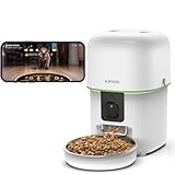 Yuposl 5G Rotating Smart Cat Camera Treat Dispenser,Automatic Cat Feeder with Camera,2-Way Audio,1080P HD Video Night Vision,APP Control,1-16 Meals,Pet Friendly(2L/8cup)