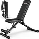 JOROTO Adjustable Weight Bench - Foldable 700 Pounds Load Strength Training Benches for Full Body Workout Bench Press (With Fast Auto-lock Adjustments)