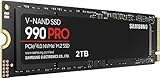 SAMSUNG 990 PRO SSD NVMe M.2 PCIe Gen4, M.2 2280 Internal Solid State Hard Drive, Seq. Read Speeds Up to 7,450 MB/s for High End Computing, Gaming, and Heavy Duty Workstations, MZ-V9P2T0B/AM