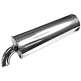 cyclingcolors Exhaust End Silencer Moped Motorcycle Muffler Aluminium Steel Chrome