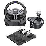 PXN Racing Wheel, V9 Gen2 PC Racing Wheel with Pedals and Shifter, 270/900 Degree Rotaion, Magnetic Encoder Steering Wheel for PC, PS4, Xbox One, Xbox Series X|S