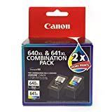 Canon Combo Ink Cartridges Twin Pack, Black/Multi-Colour, 28873 (PG640XLCL641XL)