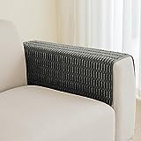 Muamar Sofa Arm Covers Chair Arm Covers Set of 2pcs(Dark Grey 26x26inch), Waterproof and Ant-Slip Couch Armrest Covers for Recliner,Protect and Decorate Your Sofa