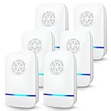 6 Packs Ultrasonic Pest Control Repeller, Mouse Traps Indoor for Home Mosquito Repellent Electronic Pest Repellent Plug in Indoor for Insect Roaches Spider Ant Bug Mosquito Mouse Repellent