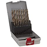 Bosch Professional 19pc. HSS-Cobalt ProBox Metal Drill Bit Set (for Stainless Steel, Ø 1-10 mm, Accessories Drill Driver and Drill Stand)