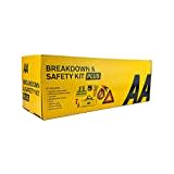 AA Vehicle Breakdown Safety Kit Plus AA5618 – Tyre Inflator, Warning Triangle, Tow Rope, Hi-Vis Vest, Torch, Glass Hammer, Booster Cables, Storage Bag