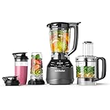 NutriBullet Smart Touch Triple Prep System Blender 1500W, Black, Full-sized Blender - Personal Blender - 7-Cup Food Processor In One (NBKS07100)