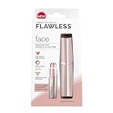 Finishing Touch Flawless Facial Hair Remover for Women, Rose Gold Electric Face Razor with LED Light, Recyclable Packaging