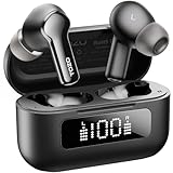 TOZO New Version Hybrid Active Noise Cancelling Wireless Earbuds,6 Mics ENC Clear Call,55H Long Playtime,32 Preset EQs via APP,Bluetooth 5.3 Headset,IPX8 Waterproof,in-Ear Headphones with LED Display