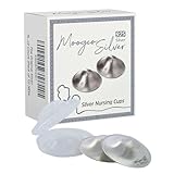 Moogco The Original Silver Nursing Cups - Nipple Shields for Nursing Newborn - Newborn Essentials Must Haves - Nipple Covers Breastfeeding - 925 Silver