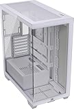 CORSAIR 3500X Mid-Tower ATX PC Case – Panoramic Tempered Glass – Reverse Connection Motherboard Compatible – No Fans Included – White