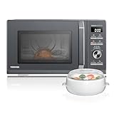 TOSHIBA 26L Air Fry Combo 6-in-1 900W Microwave Oven With Steamer in Morandi Grey, Origin Inverter, Chef defrost, Convection, Combi., Steam, Grill, 10 power levels, 10 Auto Menus, MW3-AC26SFI(MG)