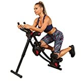 WINBOX Abdominal Trainer Ab Machine Multi-functional Exercise Equipment for Home Gym, Height Adjustable Abs Workout Equipment, Red