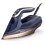 Philips Azur 8000 Series Steam Iron - 55 g/min Continuous Steam, 240g Steam Boost, 2400W, OptimalTEMP Technology, SteamGlide Elite, Dark Blue (DST8050/21)