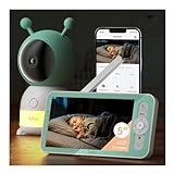 BOIFUN Baby Monitor 2K WiFi Video Baby Camera Via No WiFi 5" Screen Control and Smart App Control, Temper & Humidity Sensor, Cry & Motion Detection, PTZ Auto Tracking, Night Vision, 2-Way Talk