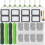 26 Pack Replacement Parts for iRobot Roomba j7(7150) j7+ (7550) i3(3150) i3+(3550) i4 i6 i6+(6550) i7(7150) i7+(7550) i8 i8+ Robot Vacuum,2 Sets Roller Brushes,8 Filters,8 Side Brushes,8 Dust Bags