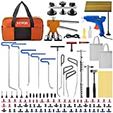 56 PCS Dent Removal Kit, Paintless Dent Repair Kit with Golden Lifter,  Bridge Puller, Car Dent Puller with Puller Tabs, Hot Glue Gun for Auto Body  Dents, Hail Damage, Door Ding