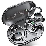 Bluetooth Headphones Sport In-Ear Headphones Wireless Bluetooth 5.3 with HD Microphone, 48 Hours Hi-Fi Stereo, 14.2 mm Driver Sport Earphones, LED Display, IP7 Waterproof with 800 mAh Charging Case, Running Earbuds