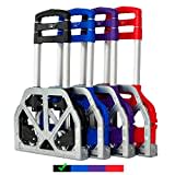 FCH Folding Hand Truck Aluminum Portable Folding Hand Cart 165lbs Capacity Hand Cart and Dolly Ideal for Home, Auto, Office,Travel Use