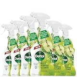 Dettol Healthy Clean Multipurpose Cleaner Trigger Spray Crisp Apple Burst, 750mL x 6 Pack