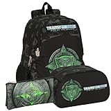 Safta Transformers Backpack, Pencil Case and Toiletry Bag Transformers Backpack, Pencil Case and Toiletry Bag with Unique Design and Official Licence Transformers, Colourful, ST, Classic, Colourful,