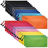 LABUK Zipper Pencil Pouches, Pencil Bag, Multicolor, 29pcs