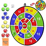 74cm Large Dart Board for Kids, Kids Dart Board with Sticky Balls, Double Sided, Indoor/Sports Outdoor Fun Party Play Game Toys, Birthday Gifts for 3 4 5 6 7 8 9 10 11 12 Year Old Boys Girls Adults