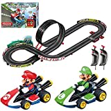 Carrera GO!!! 62491 Mario Kart Electric Powered Slot Car Racing Kids Toy Race Track Set Includes 2 Hand Controllers Featuring Mario Versus Luigi in 1:43 Scale