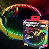 Brightz BounceBrightz LED Trampoline Lights - Color Jump Sensor - Color Changing LED Light Trampoline Accessories, Fits 15’ Diameter - Water-Resistant Light - Trampoline LED Lights - Trampoline Games