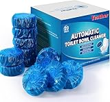 Yeather 20 Pack Household Automatic Toilet Bowl Cleaner Tablets, Bathroom Toilet Tank Cleaner Deodorizers (20, Blue) (20, Blue)