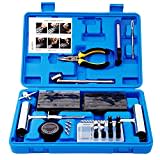 AUTOWN Tire Repair Kit - 67pcs Heavy Duty Tire Repair Tools & Tire Repair Set for Car, Motorcycle, Truck, ATV, Tractor, RV, SUV, Jeep, Trailer, Lawn Mower - 100% Life Time Guarantee