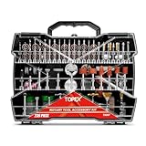 TOPEX 239pcs Rotary Tool Accessory Kit Mini Grinding Polishing Shank Craft Bit Set, Multifunctional Universal Fitment for Cutting, Sanding, Grinding, Carving, Polishing and Drilling with Storage Case