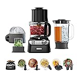 Kenwood MultiPro XL Weigh+ Food Processor FDM72.910BK, Includes 3L Food Mixer Bowl, 1.5L ThermoResist Glass Blender, 13 Processing Tools, Integrated Digital Scales, 1000W, Black